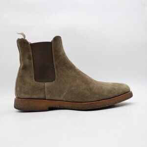 Common Projects Men’s Size EU 41 Olive Green Suede Chelsea Boots Crepe Sole